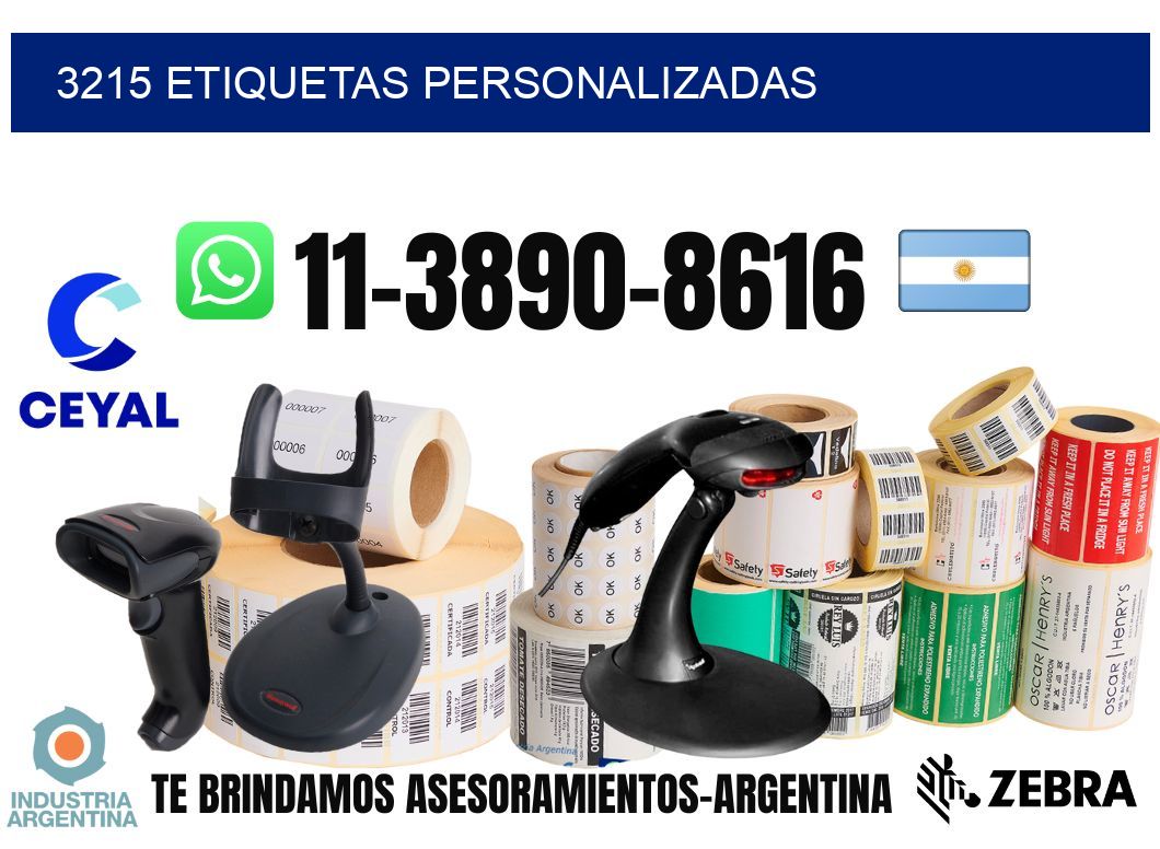 3215 etiquetas personalizadas