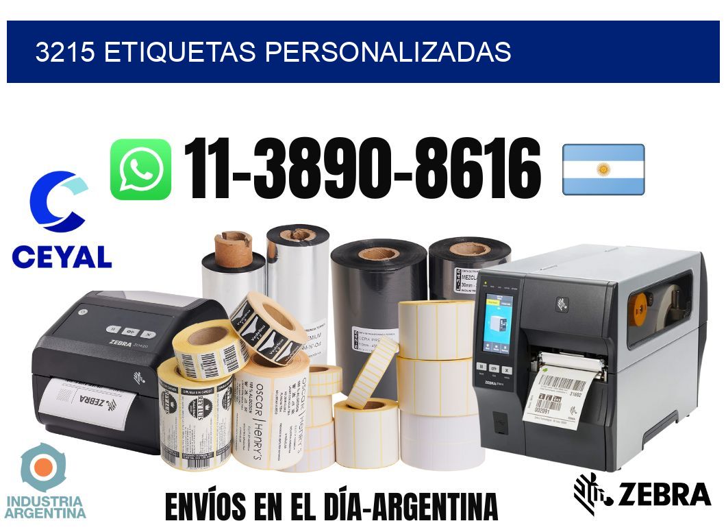 3215 etiquetas personalizadas