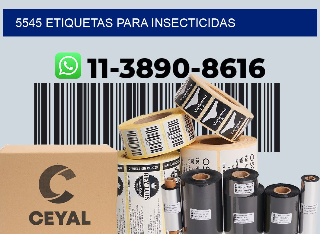 5545 Etiquetas para insecticidas