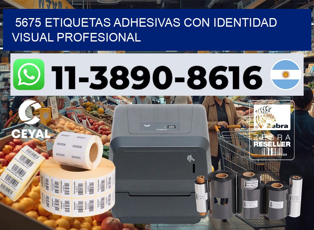 5675 Etiquetas adhesivas con identidad visual profesional