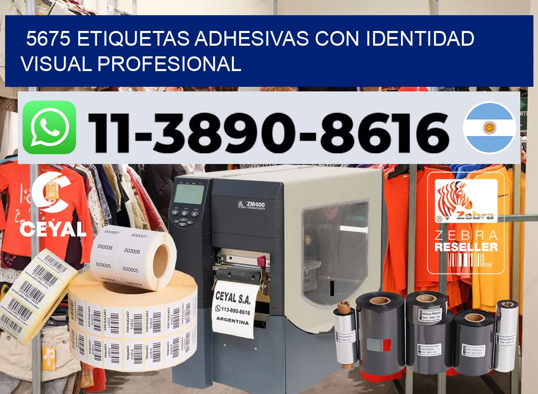 5675 Etiquetas adhesivas con identidad visual profesional
