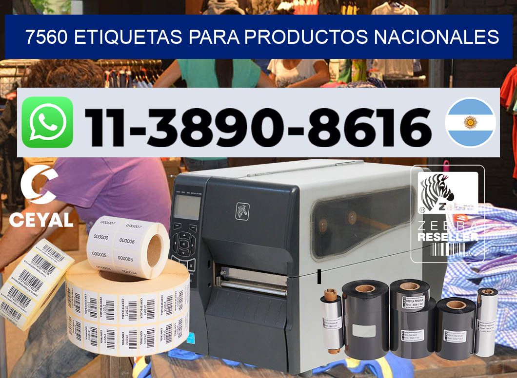 7560 Etiquetas para productos nacionales