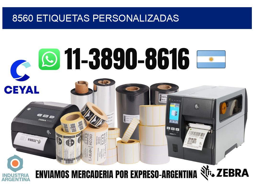 8560 etiquetas personalizadas