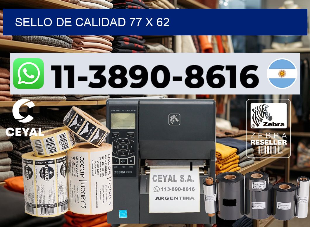 Sello de calidad 77 x 62