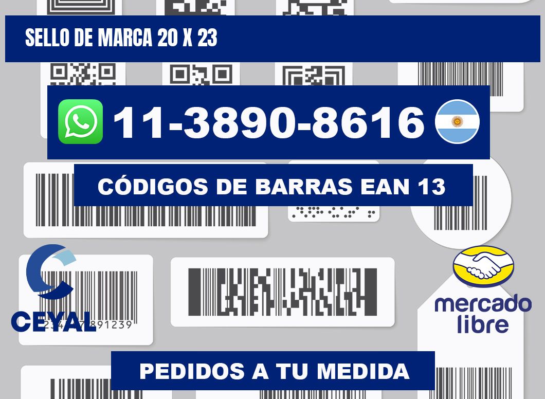 Sello de marca 20 x 23