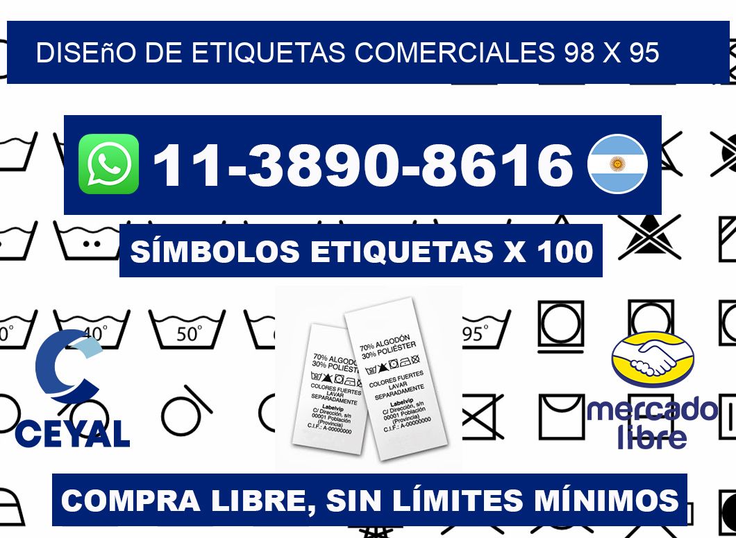 diseño de etiquetas comerciales 98 x 95