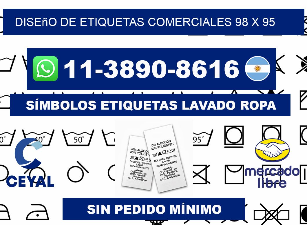diseño de etiquetas comerciales 98 x 95