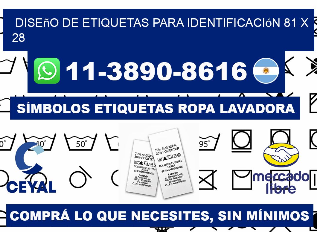 diseño de etiquetas para identificación 81 x 28