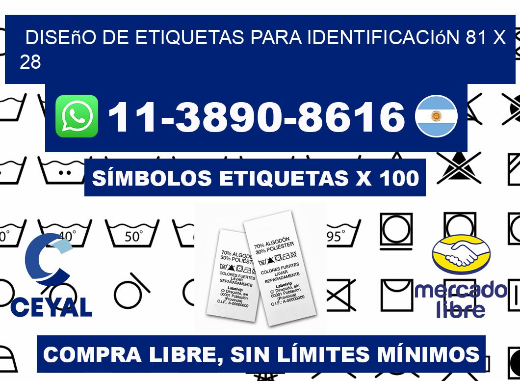 diseño de etiquetas para identificación 81 x 28