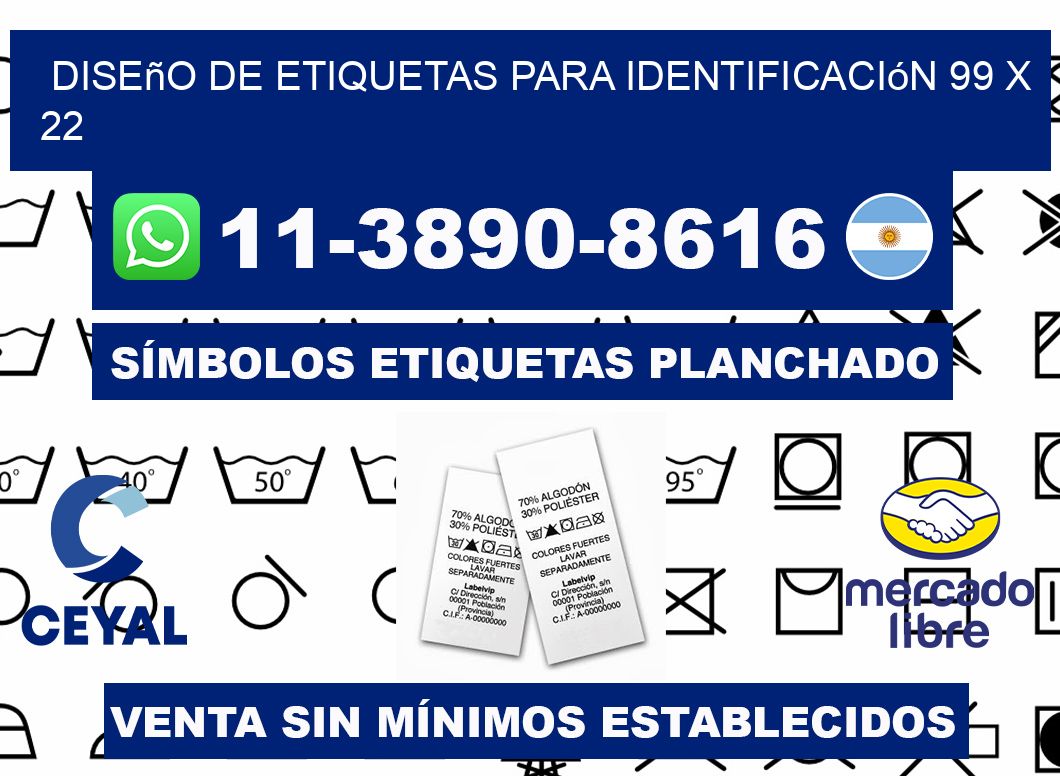 diseño de etiquetas para identificación 99 x 22