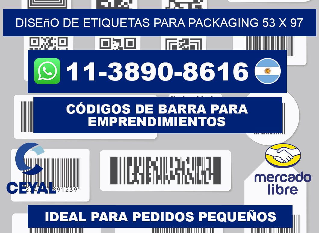 diseño de etiquetas para packaging 53 x 97