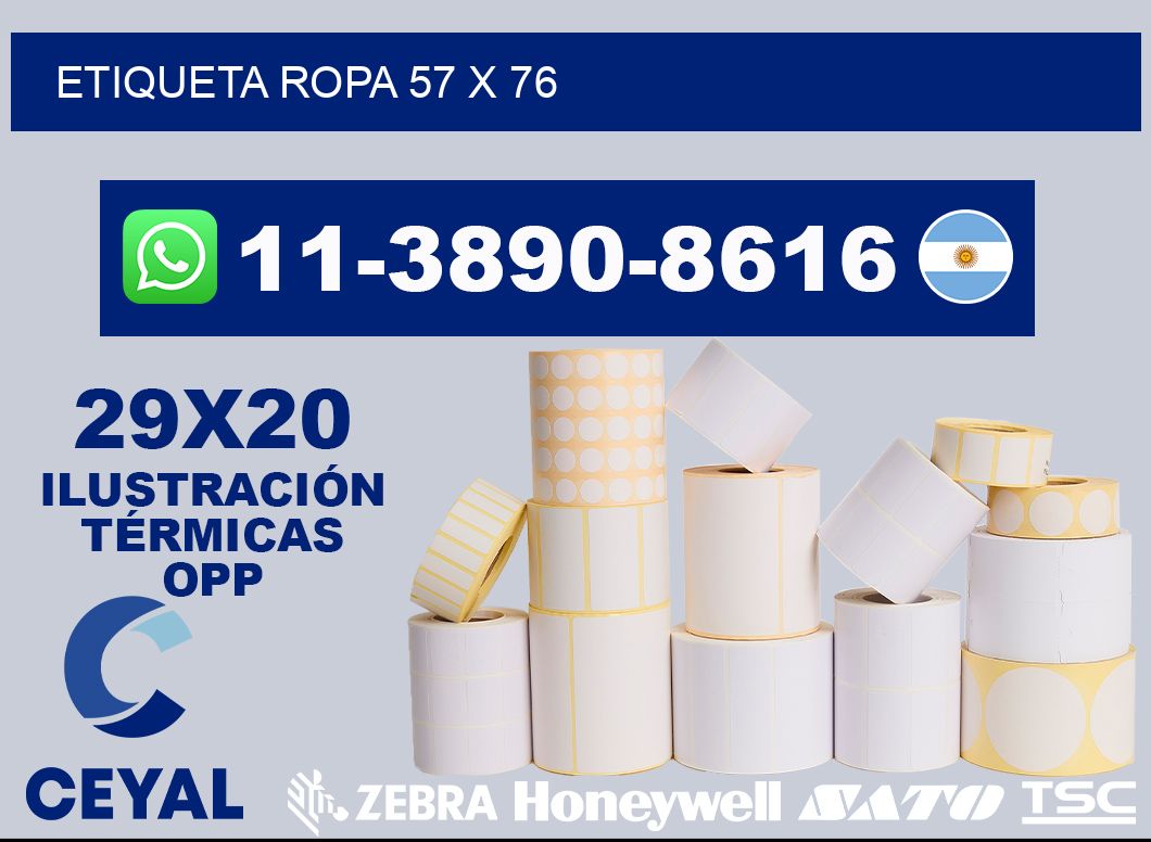 etiqueta ropa 57 x 76