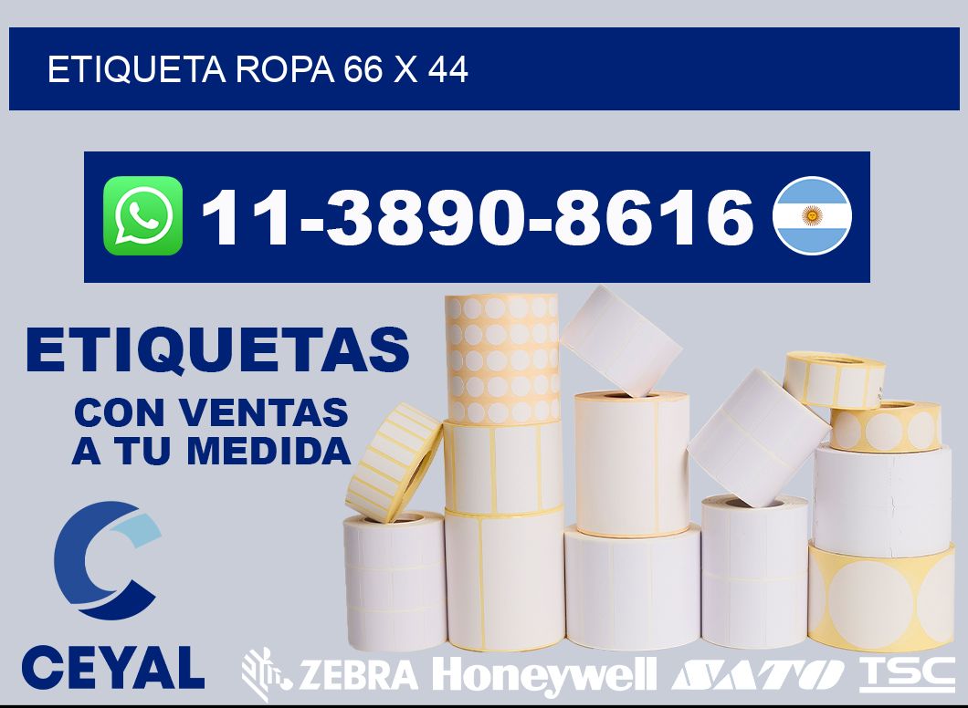 etiqueta ropa 66 x 44