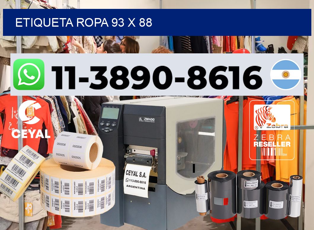 etiqueta ropa 93 x 88