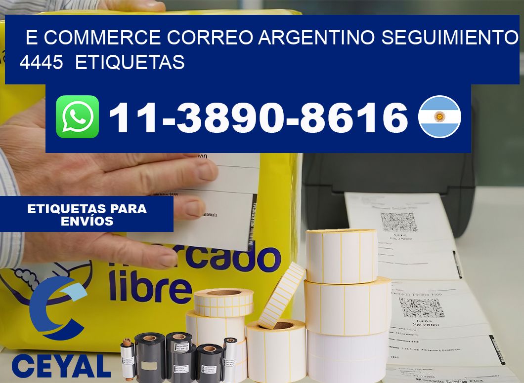 E commerce correo argentino Seguimiento 4445  etiquetas