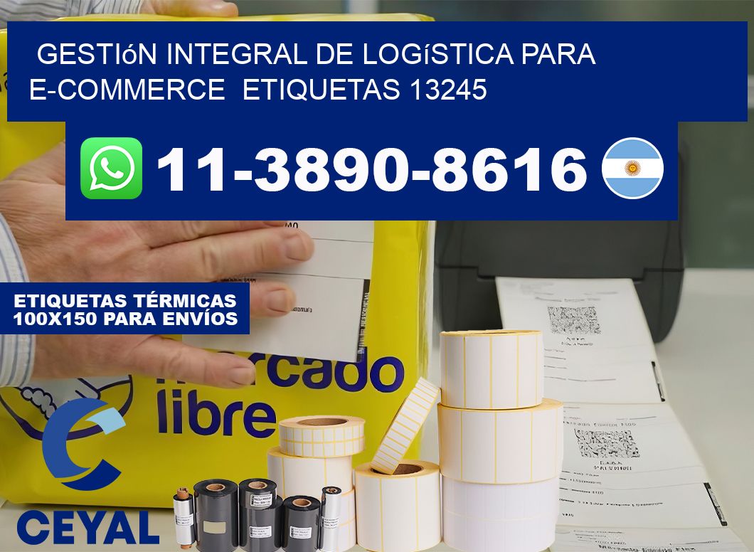 Gestión integral de logística para e-commerce  etiquetas 13245