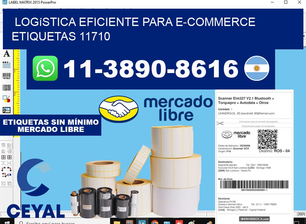 Logística eficiente para e-commerce  etiquetas 11710