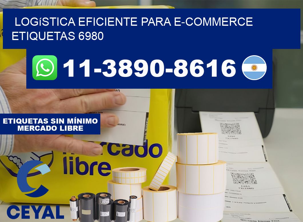 Logística eficiente para e-commerce  etiquetas 6980