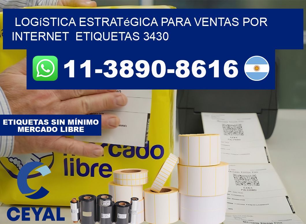 Logística estratégica para ventas por internet  etiquetas 3430