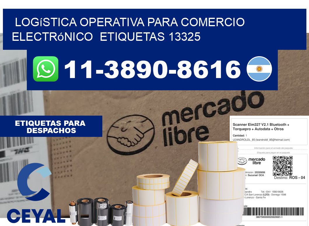 Logística operativa para comercio electrónico etiquetas 13325