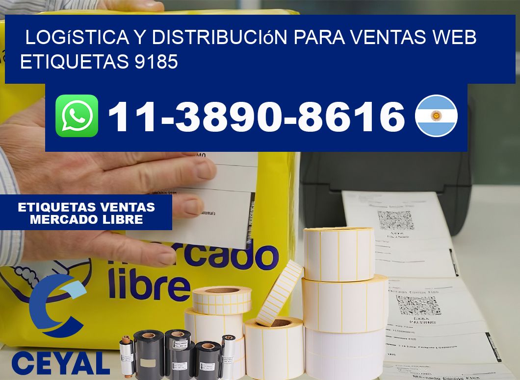 Logística y distribución para ventas web  etiquetas 9185