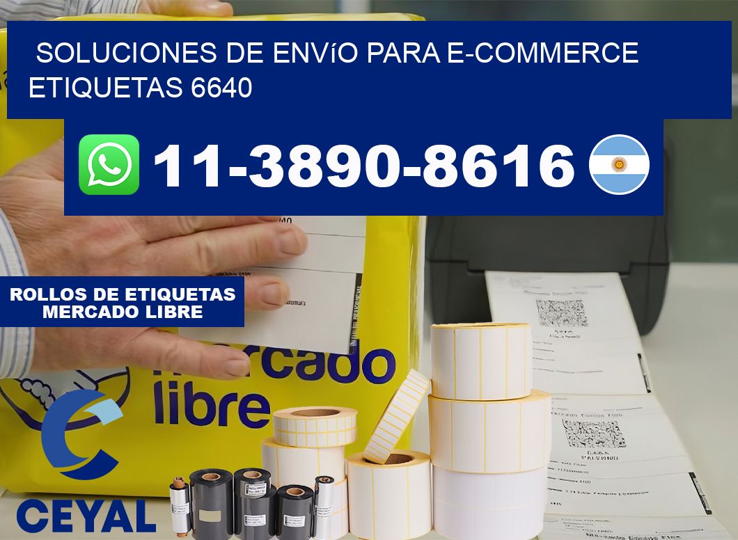 Soluciones de envío para e-commerce  etiquetas 6640