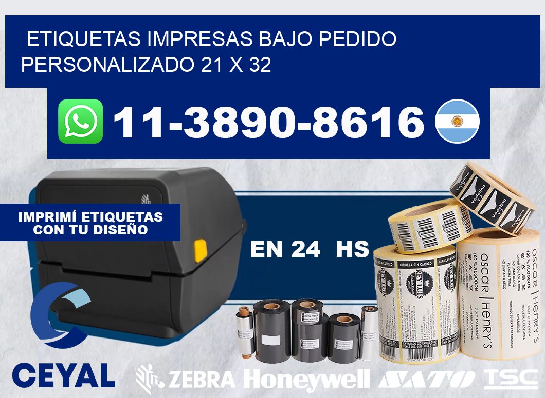 etiquetas impresas bajo pedido personalizado 21 x 32