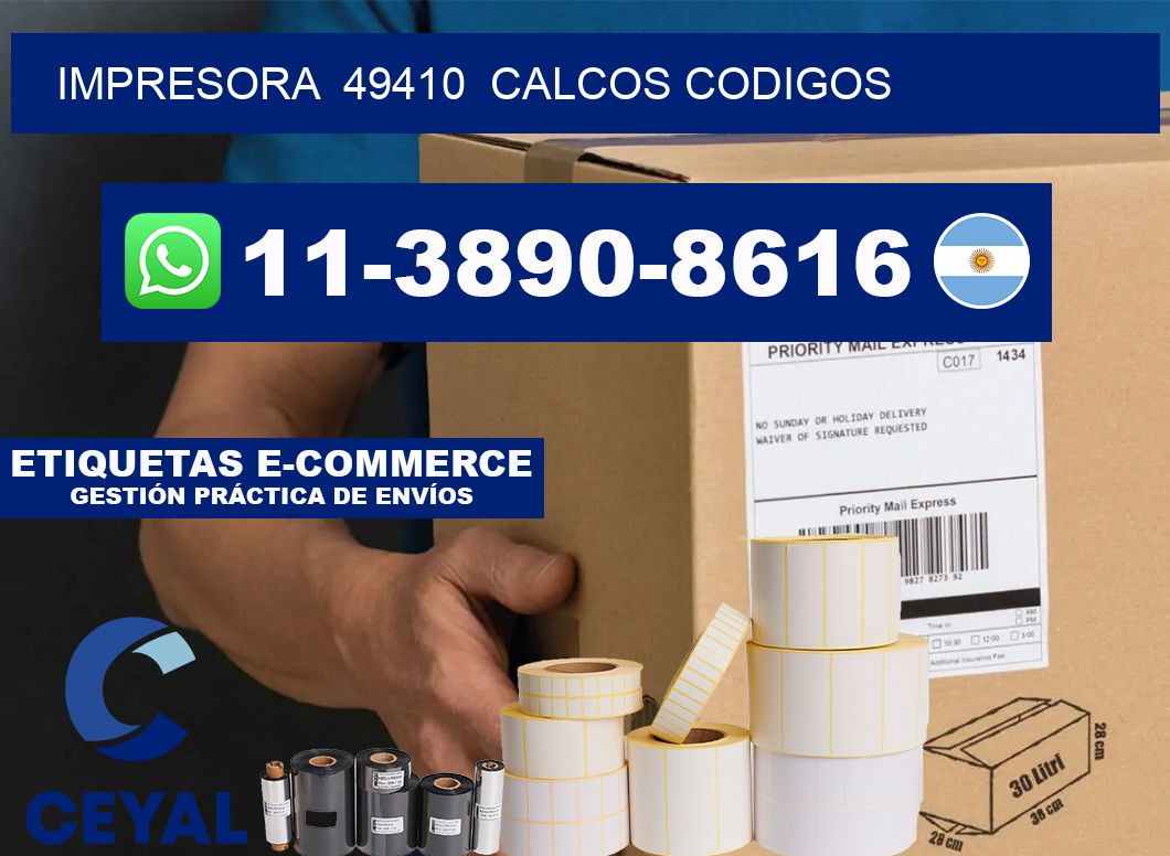 impresora 49410 calcos codigos