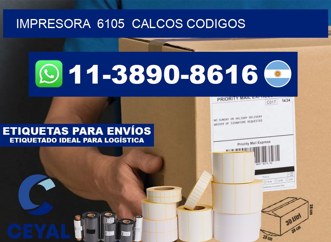 impresora 6105 calcos codigos