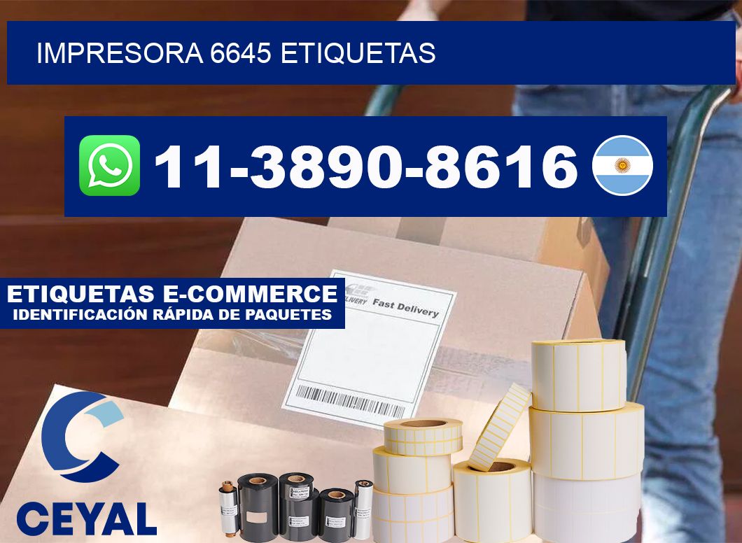 impresora 6645 etiquetas