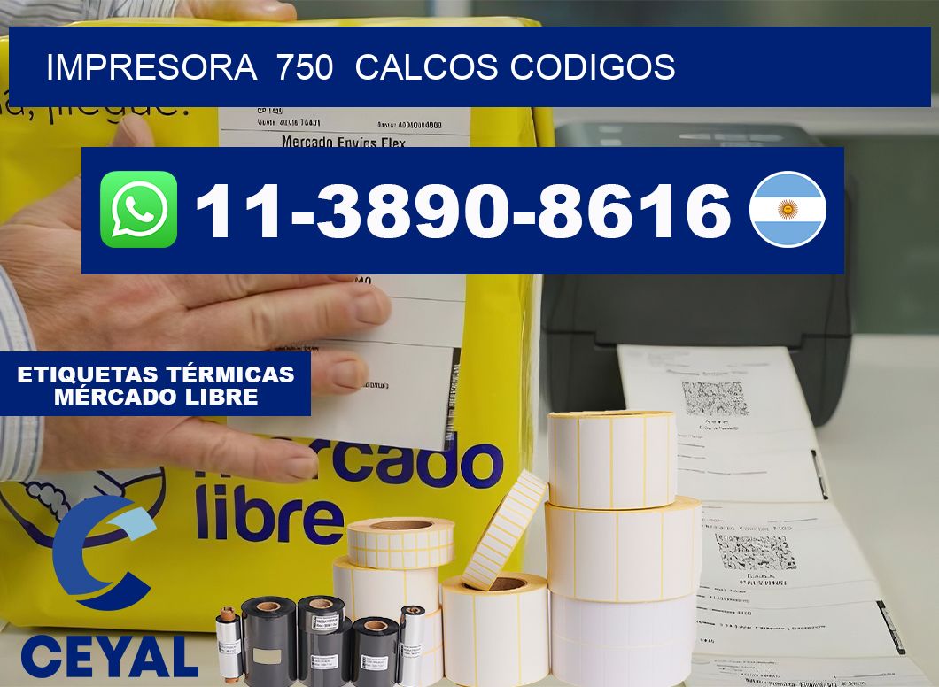impresora 750 calcos codigos