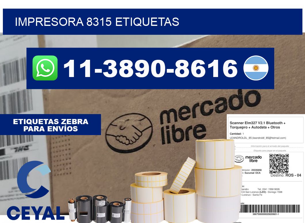 impresora 8315 etiquetas