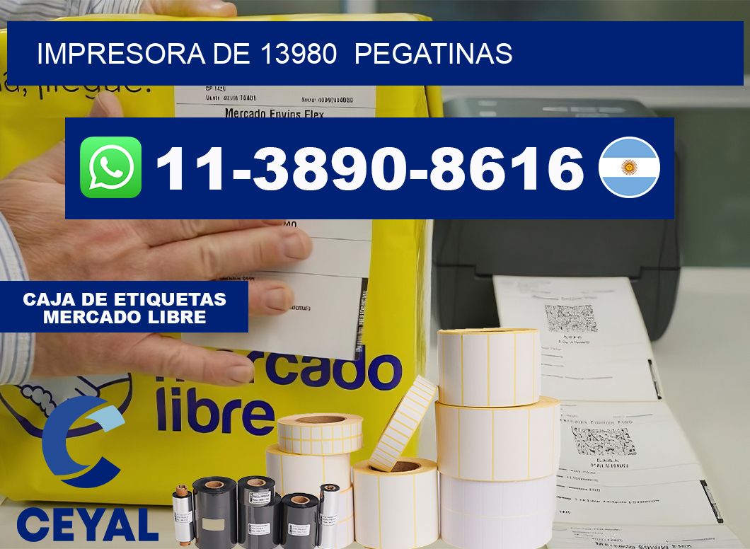 impresora de 13980 pegatinas