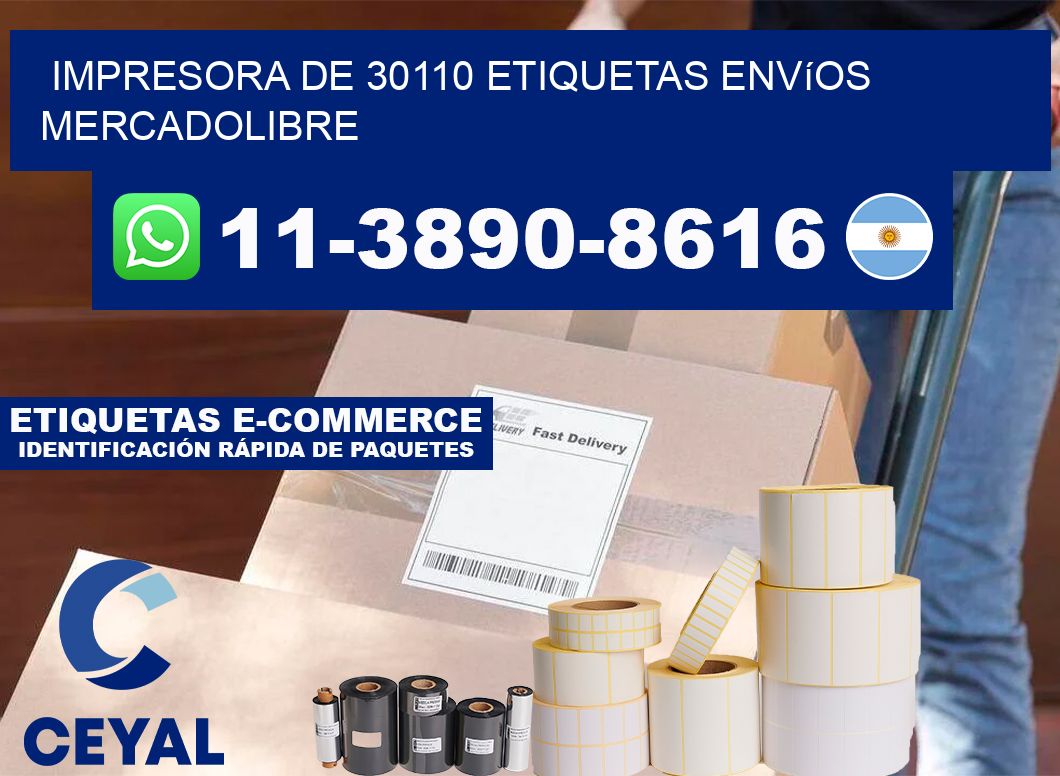 impresora de 30110 etiquetas envíos mercadolibre