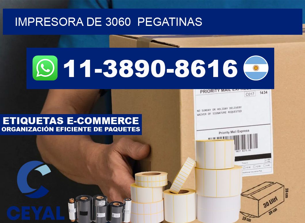 impresora de 3060 pegatinas