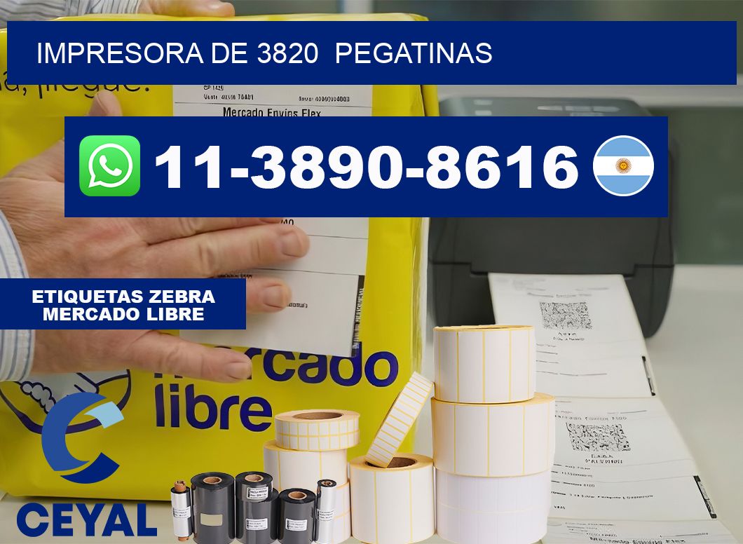impresora de 3820 pegatinas