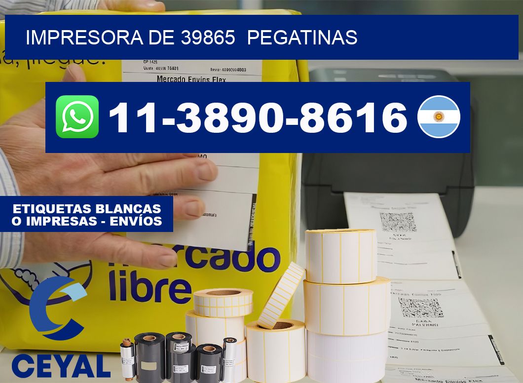 impresora de 39865 pegatinas