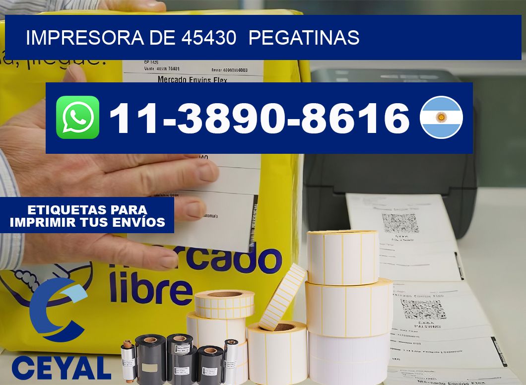 impresora de 45430 pegatinas