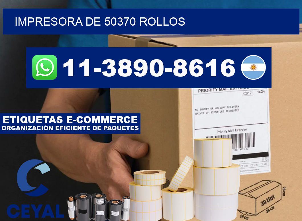 impresora de 50370 rollos