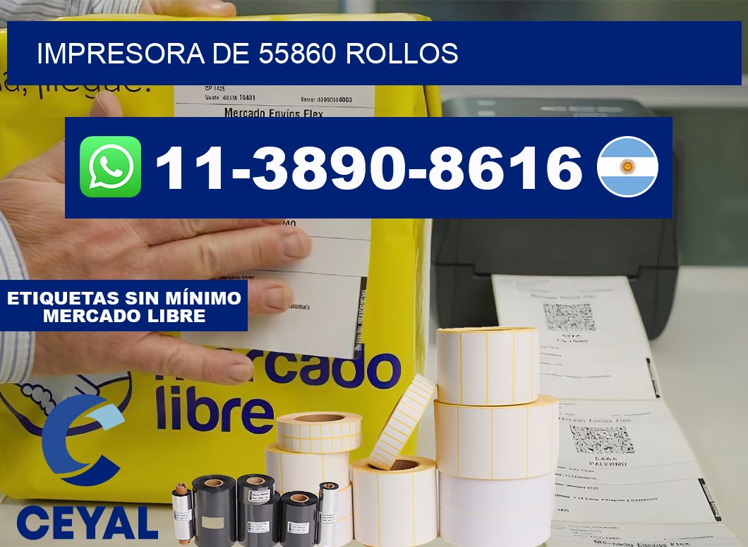 impresora de 55860 rollos