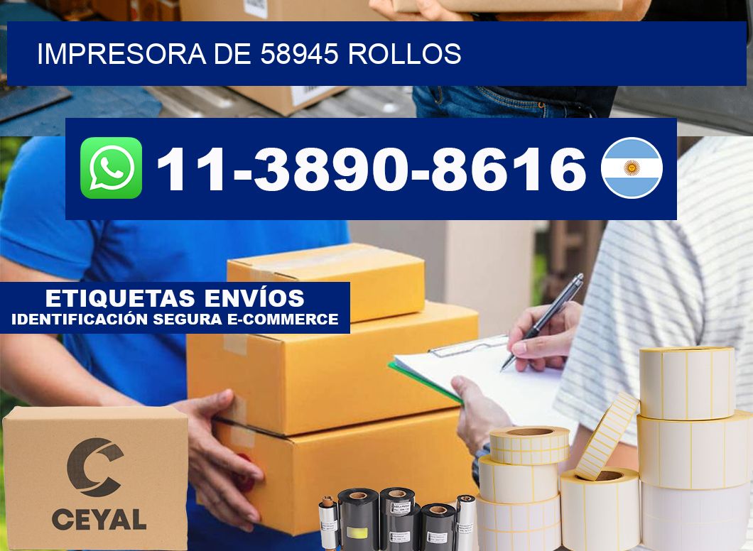impresora de 58945 rollos