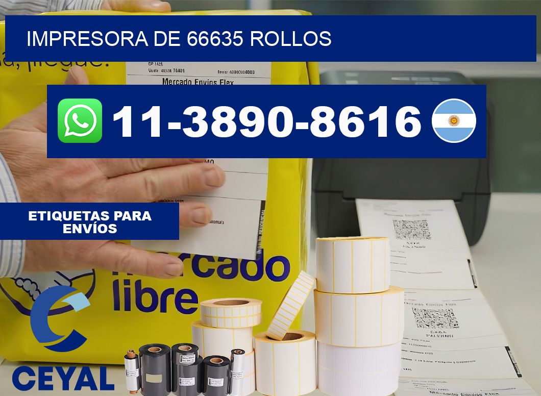 impresora de 66635 rollos
