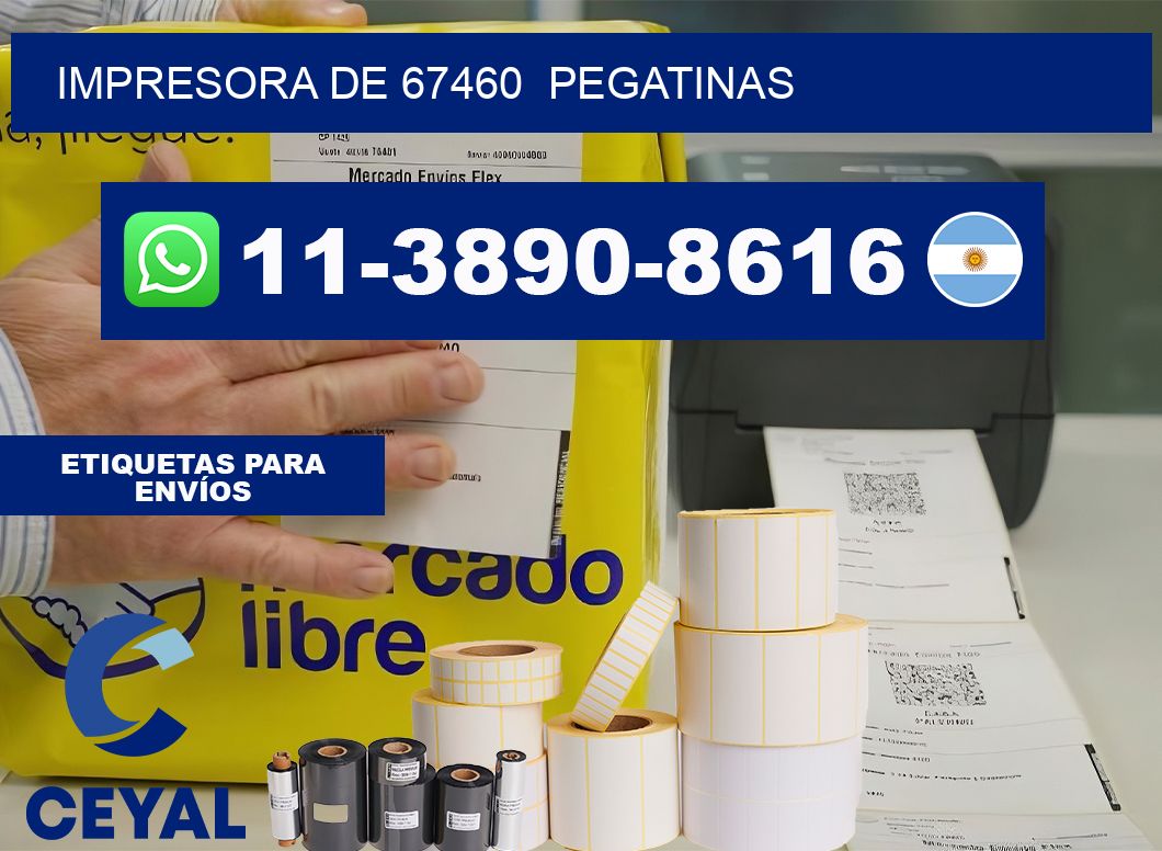 impresora de 67460 pegatinas