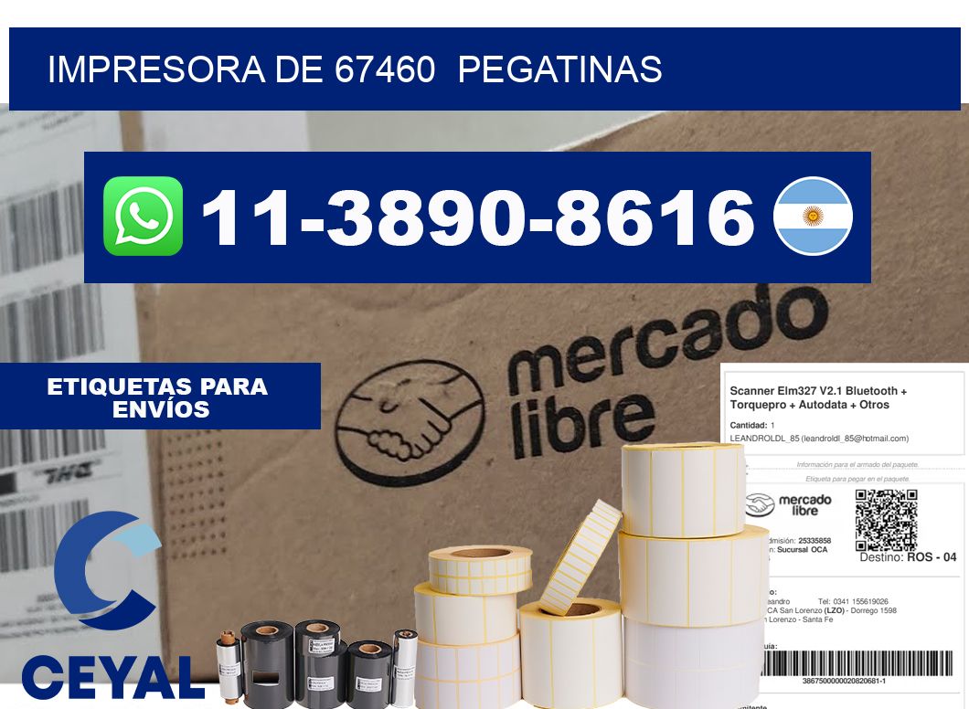 impresora de 67460 pegatinas