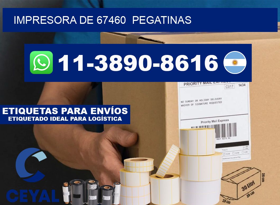 impresora de 67460 pegatinas