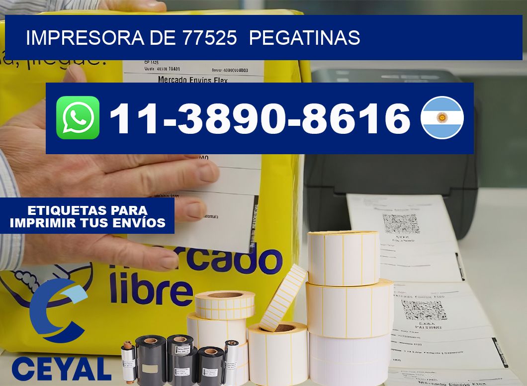 impresora de 77525 pegatinas