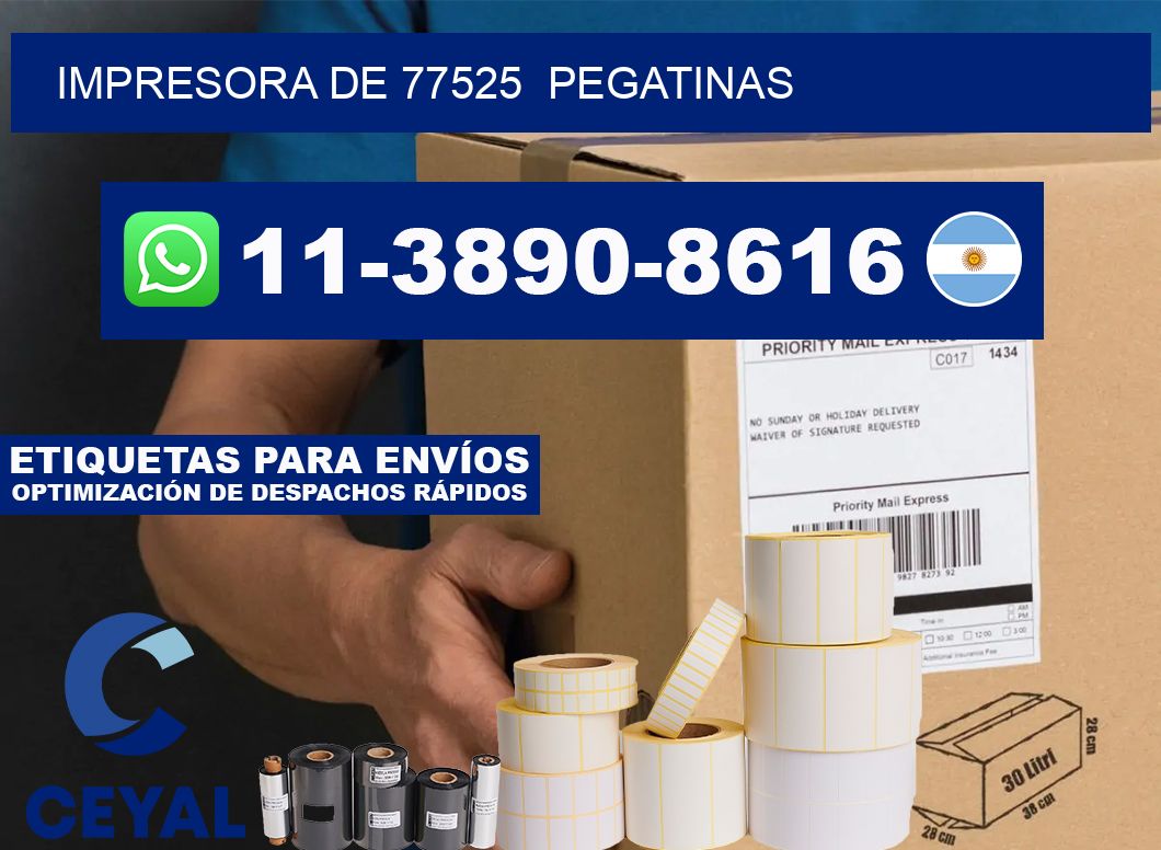 impresora de 77525 pegatinas