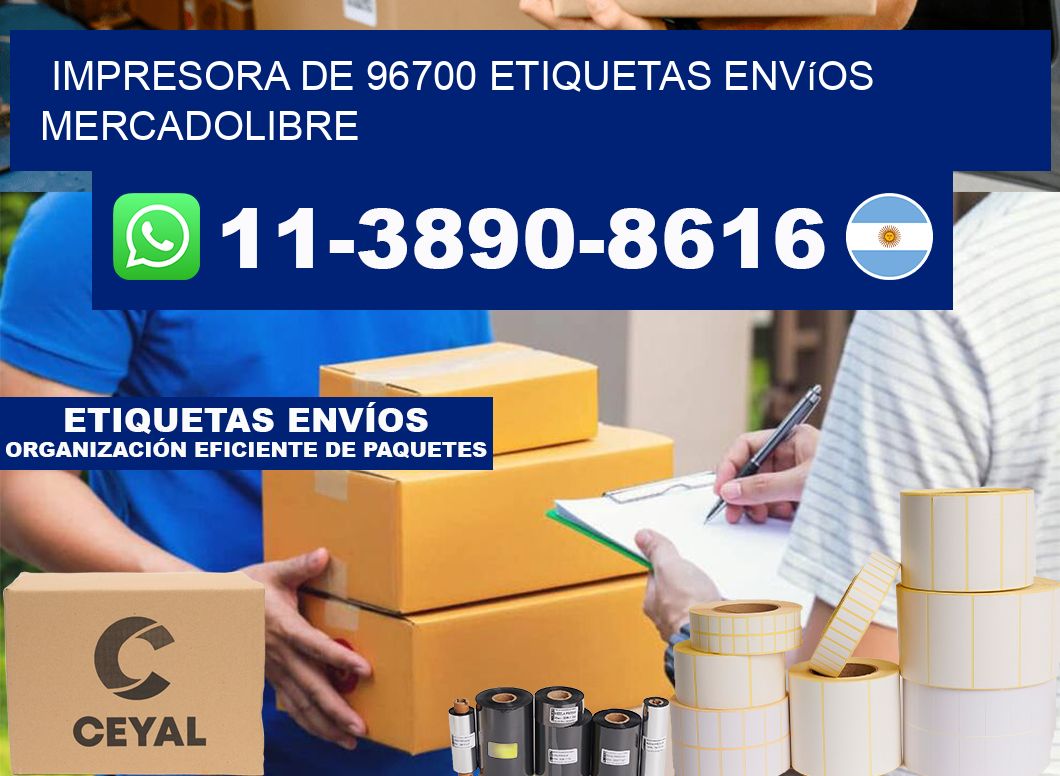 impresora de 96700 etiquetas envíos mercadolibre