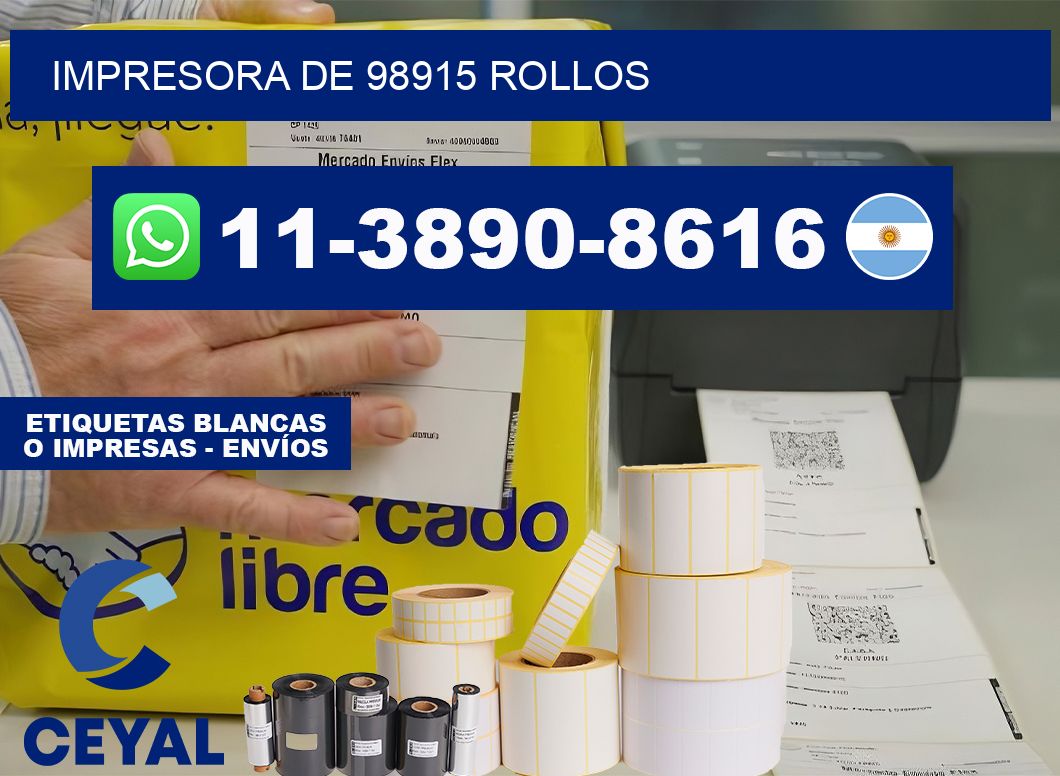 impresora de 98915 rollos
