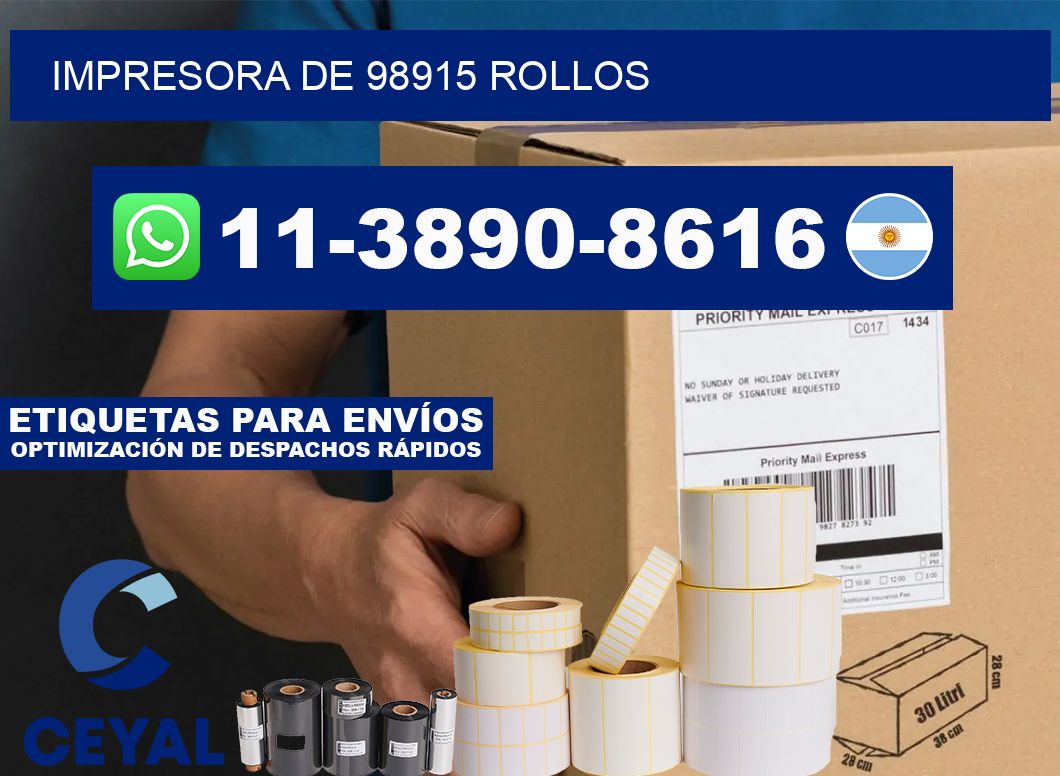 impresora de 98915 rollos